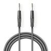 CAVO JACK NEDIS COTH23020GY15 DA JACK STEREO 6.3 MM DRITTO A JACK STEREO 6.3 DRITTO LUNGHEZZA 1.50m